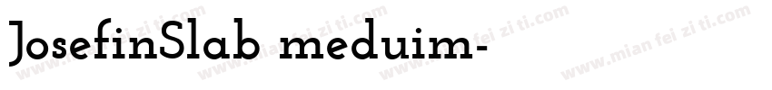 JosefinSlab meduim字体转换